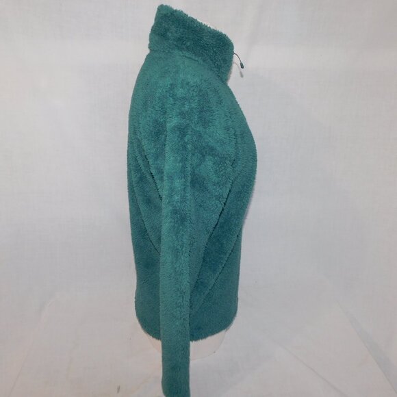 Eddie Bauer Womens S Green Quest Plush 2.0 1/4 Zip Teddy Fleece Sweater - Picture 6 of 7